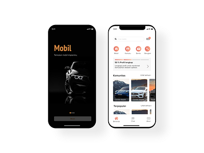 Intro Apps & Home Screen app design ui ux