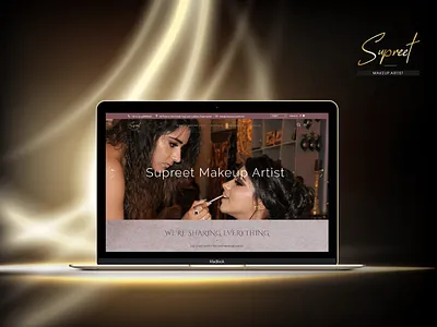 Supreet Certified Makeup Artist 🖌️ branding creative design illustration logo make up makeup makeup artist simple typography vector website design