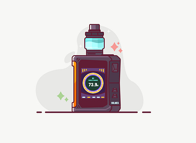 VAPE design icon illustration illustrator ui vape vaper