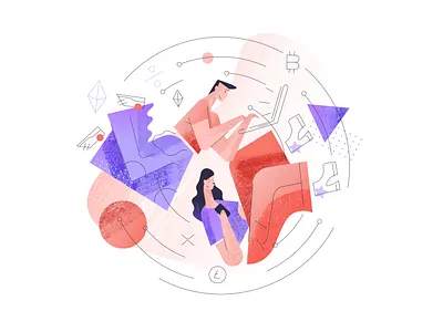 Illustration 2 for www.spend.com/lend/ design designs illustration ui ux vector vectors web