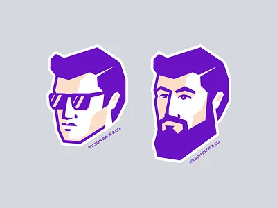 Wilson Bros bros brother brothers character head heads