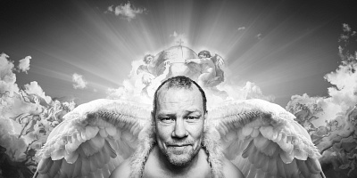 Angelic Xmas greeting self promotion