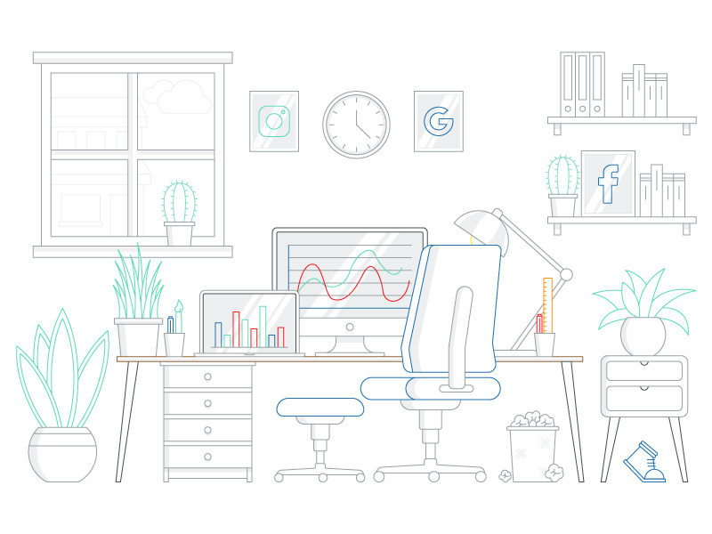 Example of Custom Vector Illustrations For Website