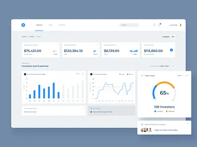 SaaS Dashboard Revenue dashboard financial dashboard landing page saas website ui user experience user interaction user interface website