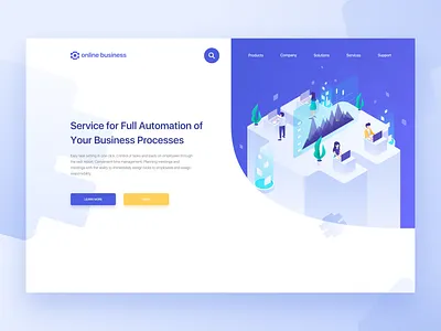 Business process app business design flat icon illustration ui ux vector web website
