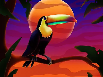 Toucan animals art artist artwork brush childrens book colors digitalart illustraion procreate