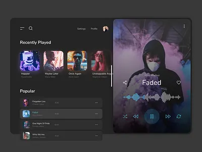 Music Player app app design app ui application application ui design music music app music player sketch ui ux