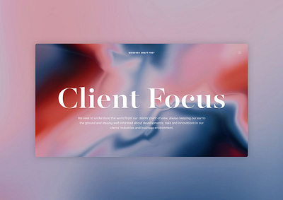 Niederer Kraft Frey color digital elegance gradient lawfirm minimal typogaphy user experience