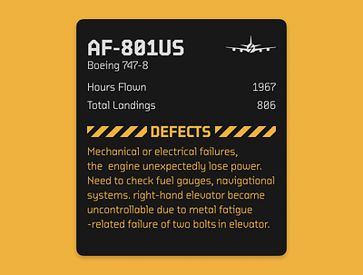 Airplane Info Card airplane aviation card error jet plane