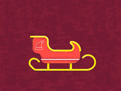 Santa claus sleigh | 09 advent calendar artist christmas color design flat flatillustration illustration illustrator photoshop sleigh xmas