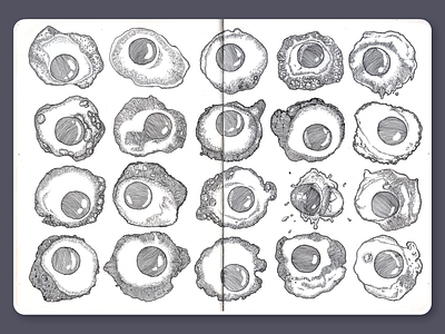Eggs • Sketchbook dotwork drawing eggs illustration ink lineart moleskine sketchbook