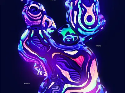 Everydays November 2019 abstract artwork colorful every day everyday everyday art everydaydesign everydays glow glowing gradient iridescent klarens poster poster art retro robot robotic vaporwave vivid