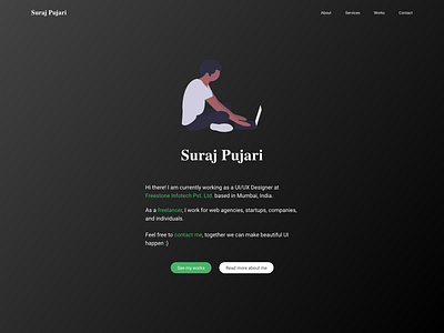 Portfolio Website 2020 branding design illustraion portfolio portfolio design portfolio site portfolio website ui ui designer uidesign ux design uxdesign web web banner webdesign website website banner website concept website design