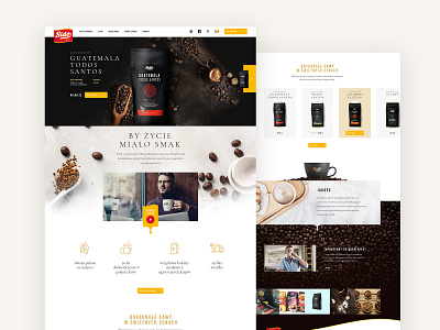 Sido - website for Polish coffee maker animation coffee dark ecommerce luxury shop ui webdesign website