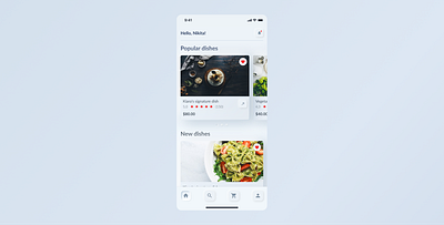 Skeuomorph 2.0 | Mobile app app application clean color design food homepage icon minimal mobile skeuomorph skeuomorphism ui ux