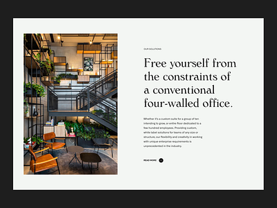 Coworking & Shared Space in US clean design grid layout minimal simple typography web website whitespace