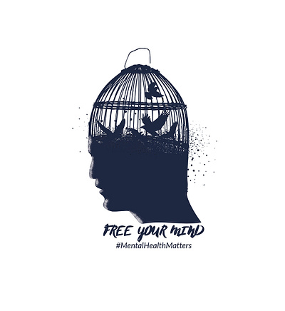 Mental Health Matters freedom freeyourmind illustration illustration art mental health t shirt design t shirt designer