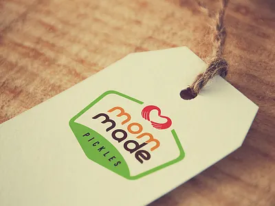 mom made logo branding identitydesign logo logo design modern typeface mom made moms love pickles brand symbol icon wordmark