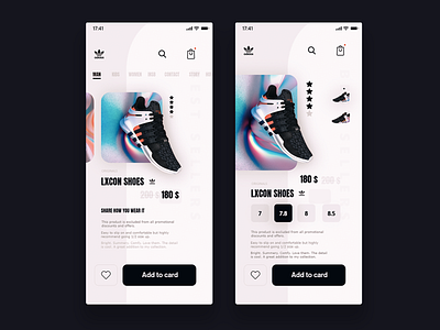 UI Nike 3d adobexd app best clear design home ui uiux ux web xd