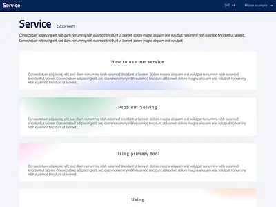 Web UI classroom data illustrations motion ui web website