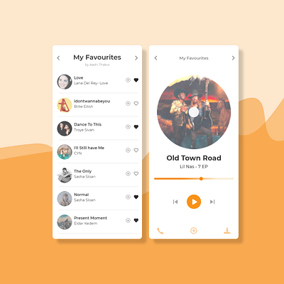 Music App adobe adobe xd app design design minimal mobile music app music player ux