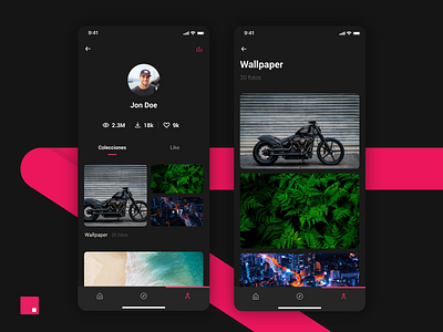 Dark profile app dark design invisionapp invisionstudio mobile app mobile apps mobile design product design product designer rose ui uidesign ux uxdesign