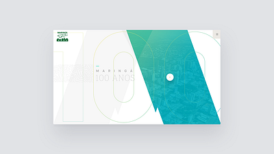 Maringa 100 anos - Website brasil brazil green interface maringa parana ui web webdesign