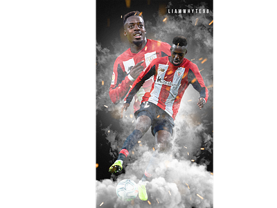 Inaki Williams - Athletic Bilbao's History Maker design fifa 20 football football club football design football edit footballer illustration la liga la liga edit lionel messi lionel messi edit photoshop poster soccer edit wallpaper