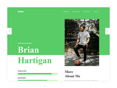 Creative Personal Website blog colorful creative parallax personal unique webdesign website design