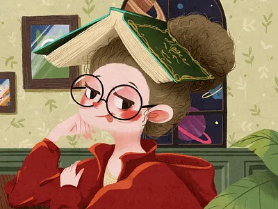 Cute naughty little girl artstudio pro book illustration illustration for children illustration for kids ipad pro painting little girl