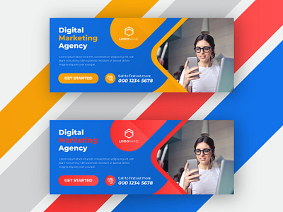 Facebook Cover Photo Design amazing branding business company corporate design illustration logo real estate typography vector