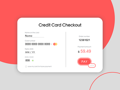 Payment Checkout Form dailyui