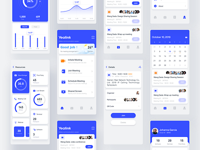 Yealink meeting 03 app conference dashboard meeting ui ux weather