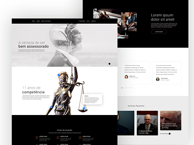 Assessoria Jurídica Website v1 branding flat minimal ui ux web website