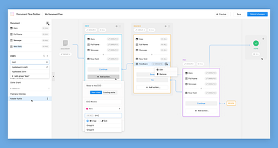 Business Process Builder Concept b2b backend blockchain builder cabinet complex concept constructor desktop flow scheme ux uxui web