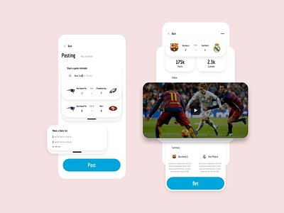 Sports News App Games details app dribbble games ios news sports ui design ux design visual design xd