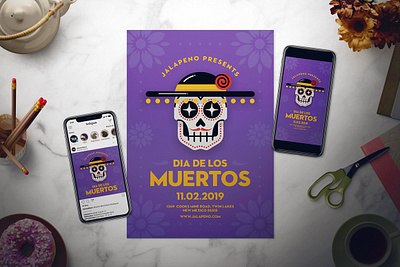 Dia De Los Muertos 5th of may band cinco de mayo day of the dead design dia de los muertos dia de muertos event flyer illustration instagram instagram stories instagram story template poster skeleton sugar skull template