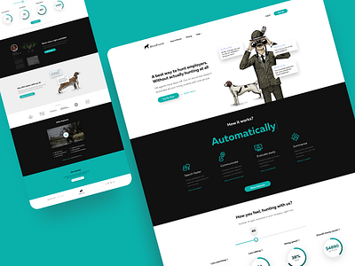 HR bot landing concept landing landingpage web