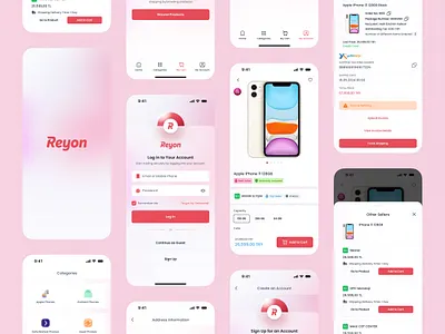 Reyon - B2B Marketplace app b2b clean e commerce marketplace ui ux