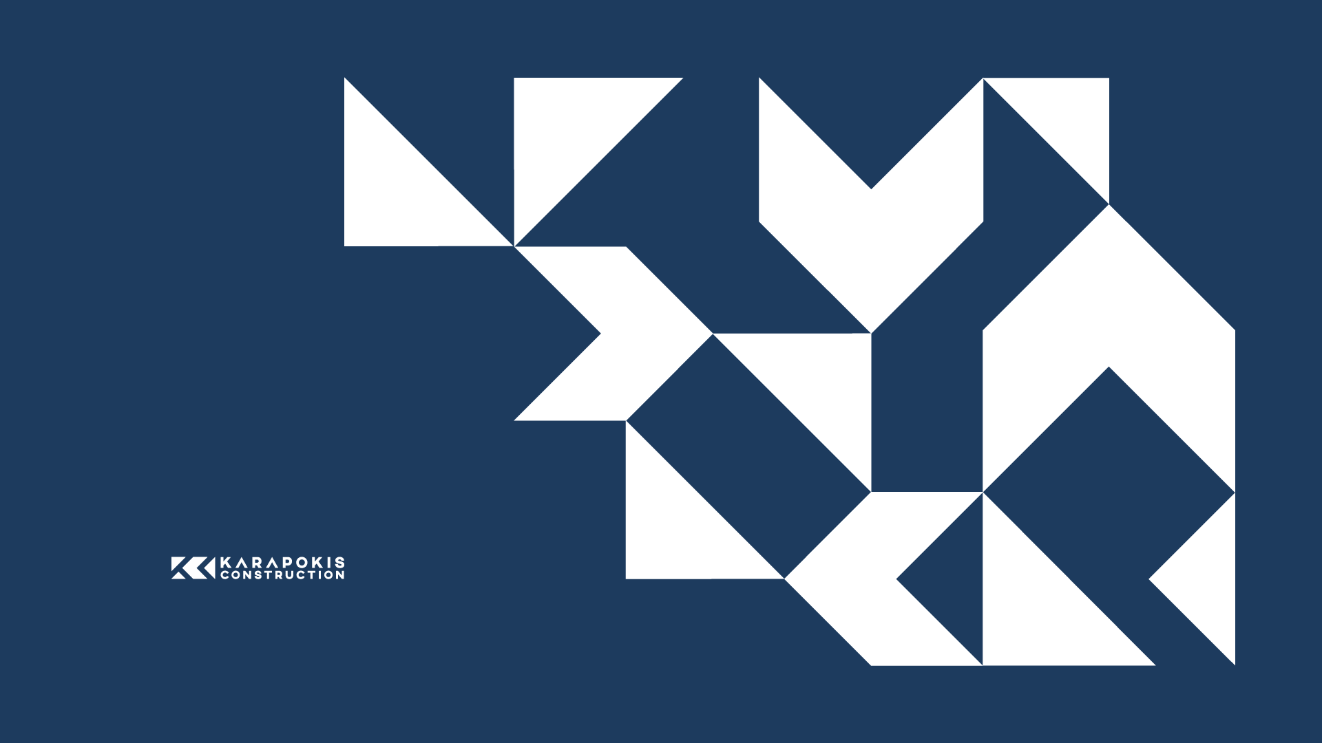 Karapokis Construction - Visual Identity branding custom design digital geometric graphic design identity illustration logo logotype typography ui vector