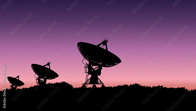 Satellite dish sky sunset satellite dish sky sunset