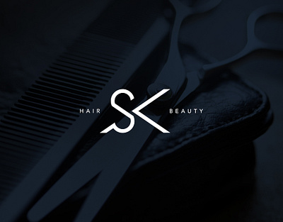 SK Hair and Beauty - Visual Identity barber branding custom design digital graphic design identity illustration logo motion graphics typography ui vector