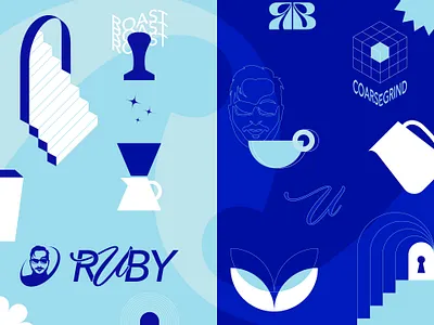 Ruby - Visual Identity branding coffee custom design digital espresso espresso bar grapgic design graphic design identity illustration logo logotype minimal modern typography ui