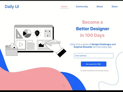 Daily UI#100 -Redesign Daily UI dailyui dailyui 100 dailyui100 ui ux