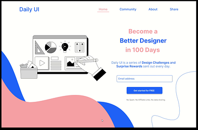 Daily UI#100 -Redesign Daily UI dailyui dailyui 100 dailyui100 ui ux