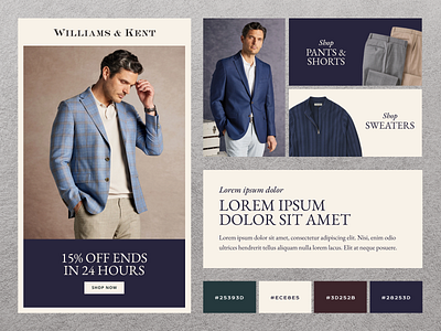 Branding for luxury menswear company branding branding design email marketing graphic design klaviyo shopify ui website design