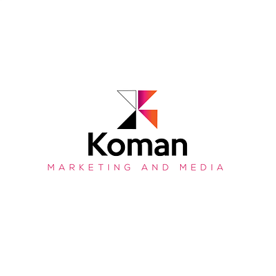 KOMAN MEDIA LOGO OPTIONS graphic design logo