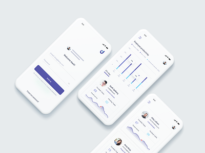 Dash mobile app design elements icon ui ux