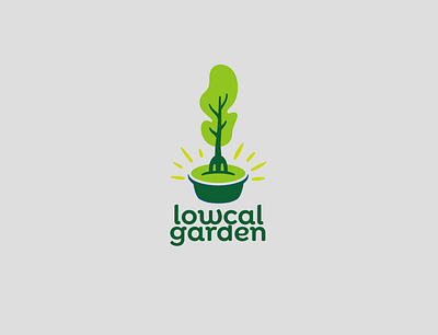 lowcal garden branding food green health healthy illustration logo logo design salad