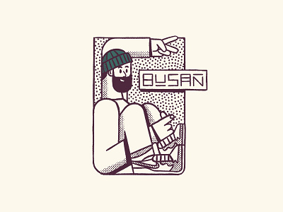 Busan, Korea busan character korea love nathan walker pattern seoul sketch travel
